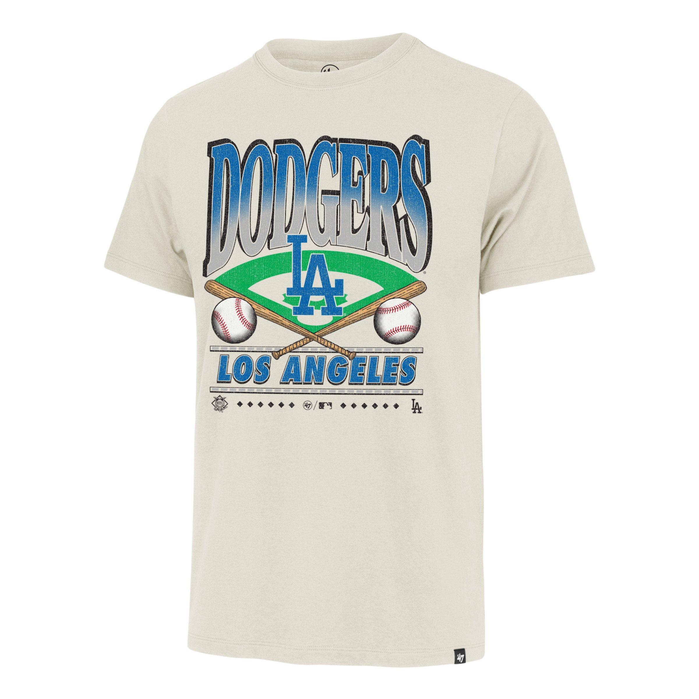 47 Los Angeles Dodgers Straight Shot Tee - Cream - CREAM